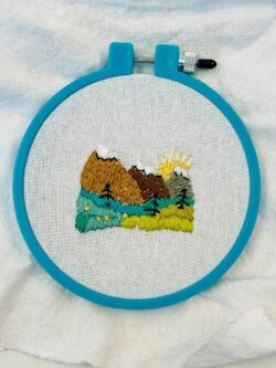 Art & Sip Embroidery Class